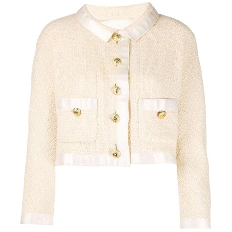 tweed chanel inspired jacket|chanel cream cropped tweed jacket.